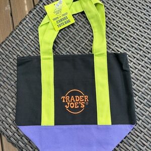 Trader Joe's Black and Purple Mini Bag